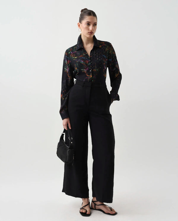Rareism Women Mausi Multi Full Sleeve Collared Neck Button Closure Paisley Print Shirt