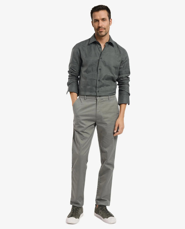 Rare Rabbit Men's Neske Dark Green Cotton Fabric Full Sleeve Regular Fit Checks Shirt