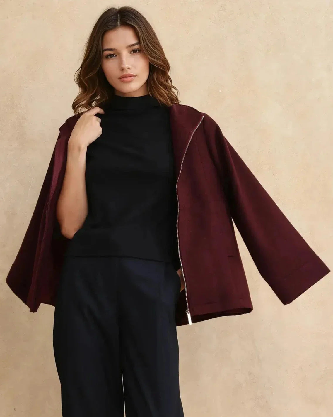 Rareism Women Rohdrio Black Knitted Plain Top