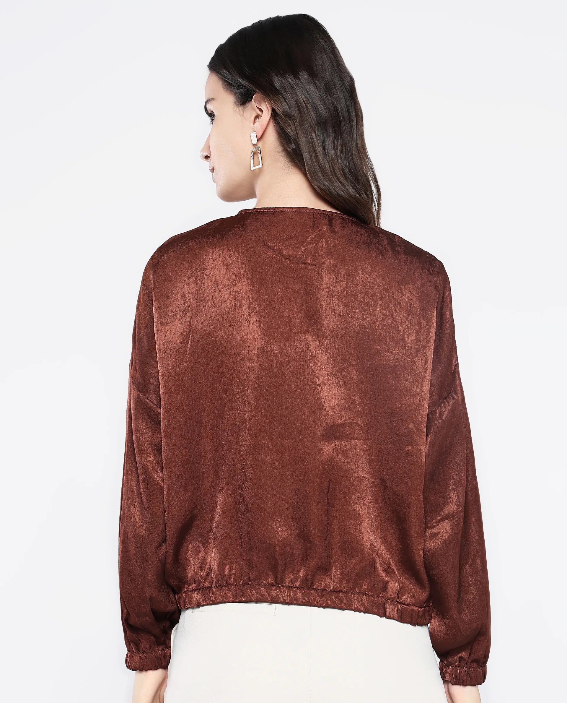 Rareism Women Zerra Brown Plain Top