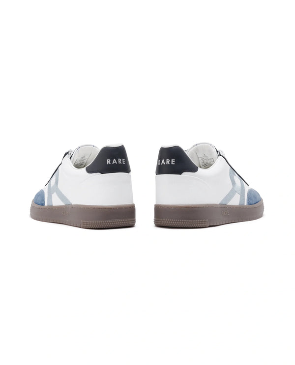 Rare Rabbit Men Hem White Lace-Up Genuine Leather Signature Hem Branding Low-Top Sneaker Shoes