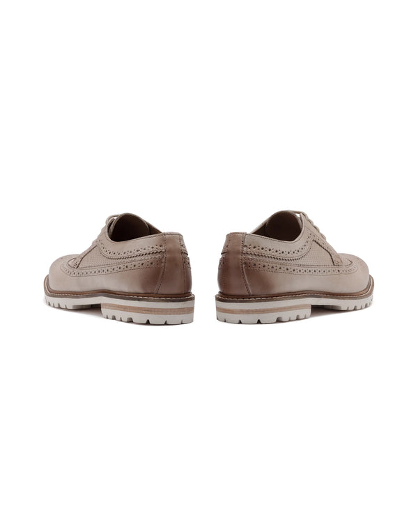 Rare Rabbit Men Brox Tan Lace-Up Shoes