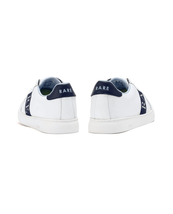 Rare Rabbit Men's Galileo Blue Round Toe Statement Branding Smart Casual Sneaker Shoes