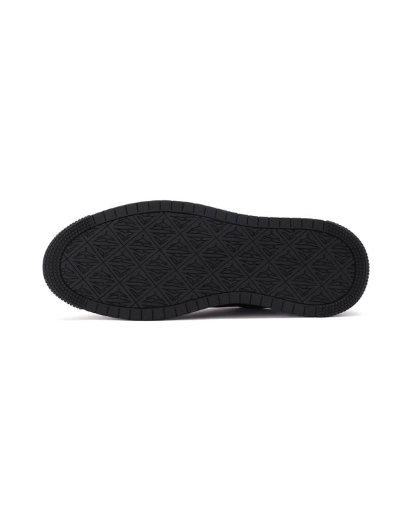 Rare Rabbit Men Hem Black Lace-Up Genuine Leather Signature Hem Branding Low-Top Sneaker Shoes
