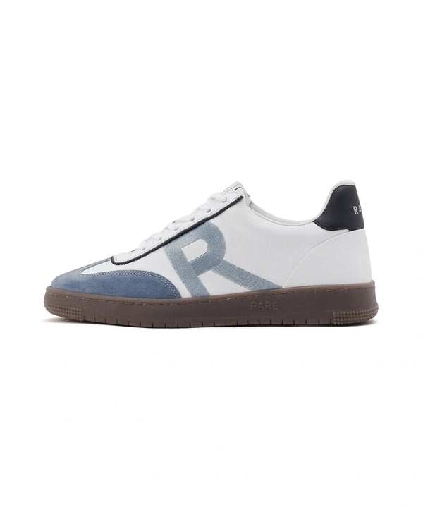Rare Rabbit Men Hem White Lace-Up Genuine Leather Signature Hem Branding Low-Top Sneaker Shoes