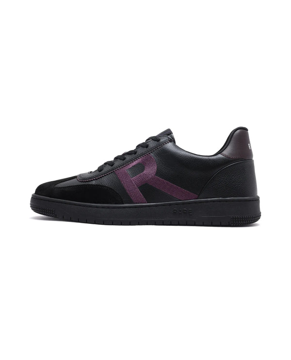 Rare Rabbit Men Hem Black Lace-Up Genuine Leather Signature Hem Branding Low-Top Sneaker Shoes