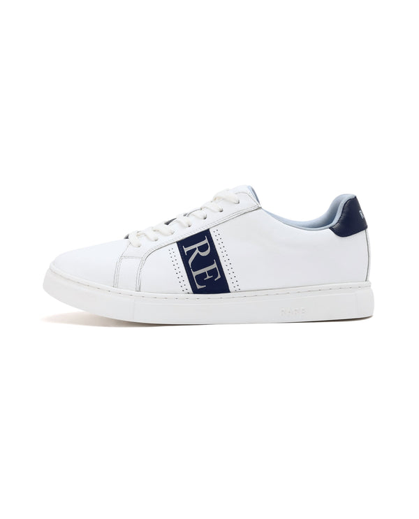 Rare Rabbit Men's Galileo Blue Round Toe Statement Branding Smart Casual Sneaker Shoes