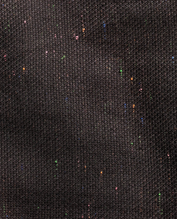 Rare Rabbit Men Biot Black Cotton Elastane Fabric Mid Rise Fantasy Print Pleated Plain Trouser