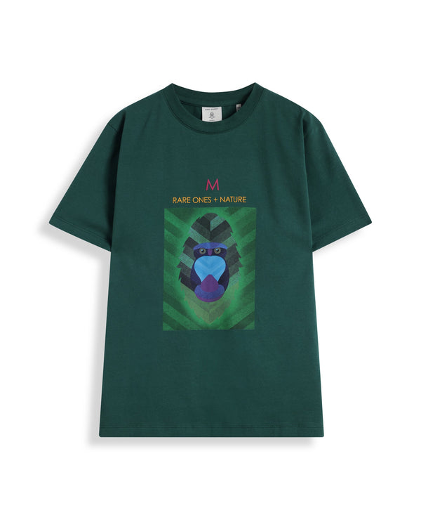 Rare Ones Kids Well Green Cotton Half Sleeves Regular Crew Neck Graphic Print T-Shirt