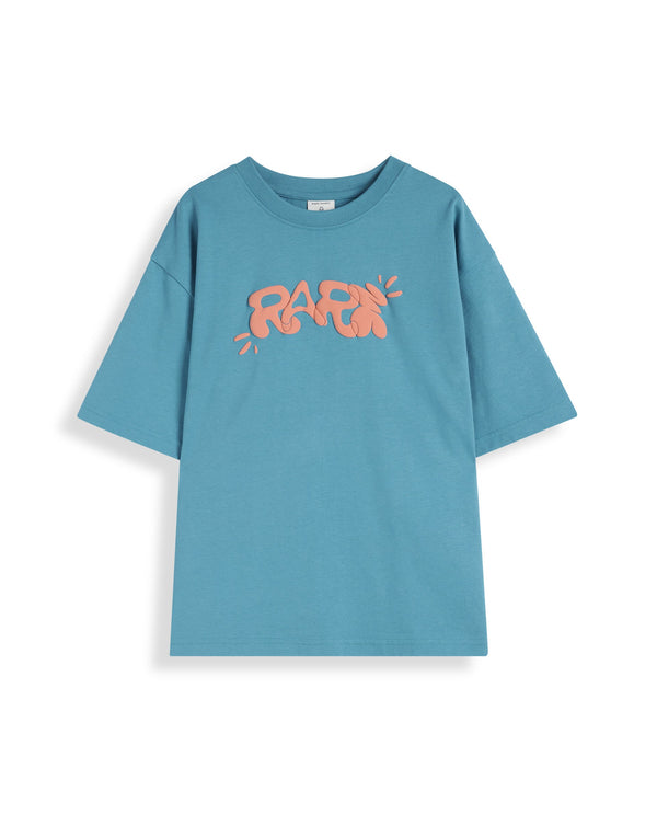 Rare Ones Kids Chris Turq Cotton Half Sleeves Crew Neck Oversized Fit Graphic Print T-Shirt