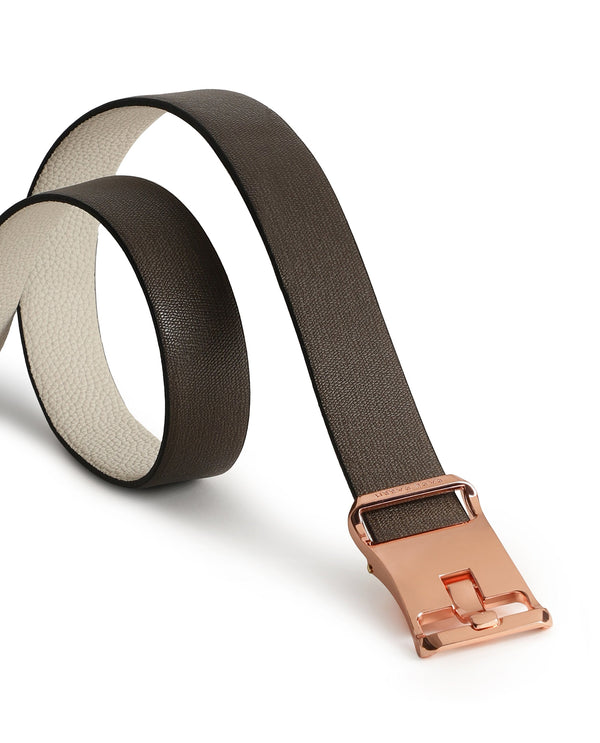 Rare Rabbit Men'S Barton White Belt Leather