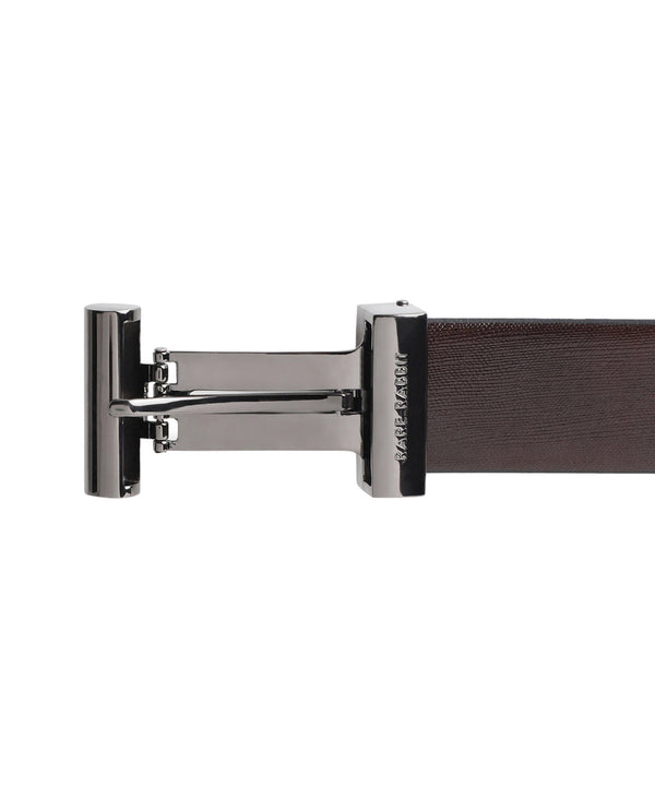 Rare Rabbit Men'S Fredy Black Belt Leather