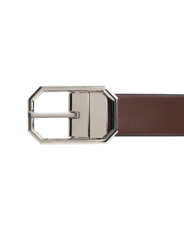 Rare Rabbit Men'S Lionor Black Belt Leather