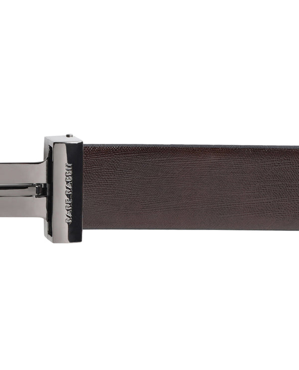 Rare Rabbit Men'S Fredy Black Belt Leather