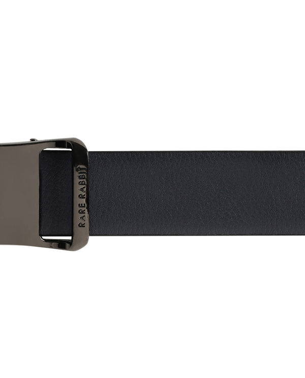 Rare Rabbit Men'S Barton Navy Belt Leather