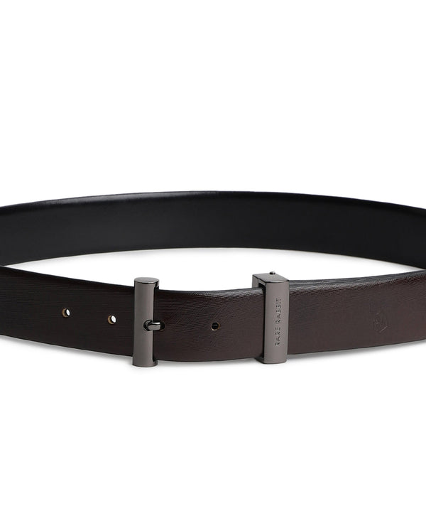 Rare Rabbit Men'S Fredy Black Belt Leather