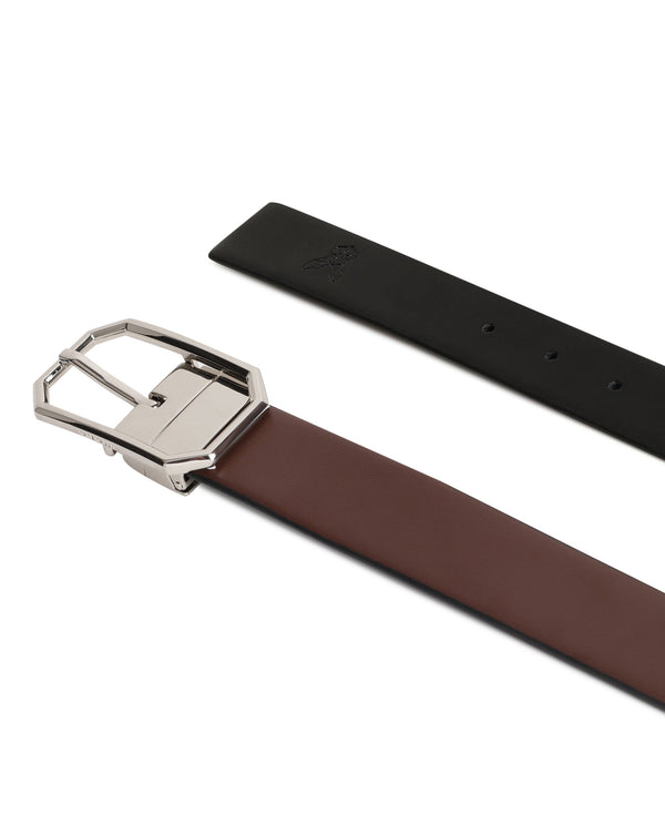 Rare Rabbit Men'S Lionor Black Belt Leather