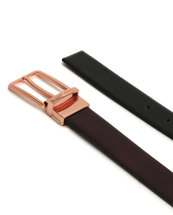Rare Rabbit Men'S Saint Brown Belt Leather