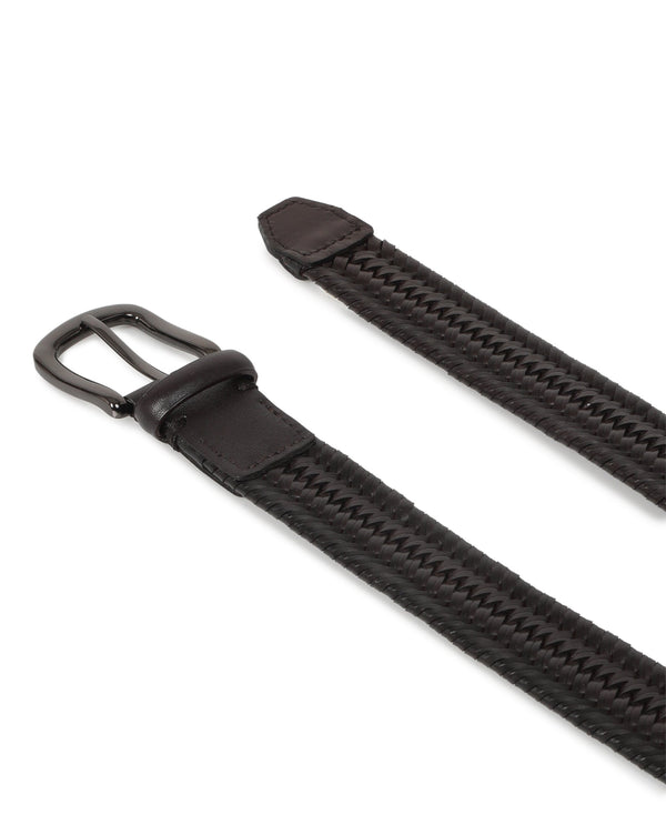 Rare Rabbit Men'S Brickle Brown Belt Leather