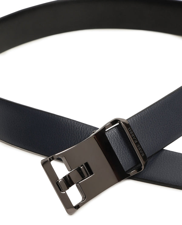 Rare Rabbit Men'S Barton Navy Belt Leather