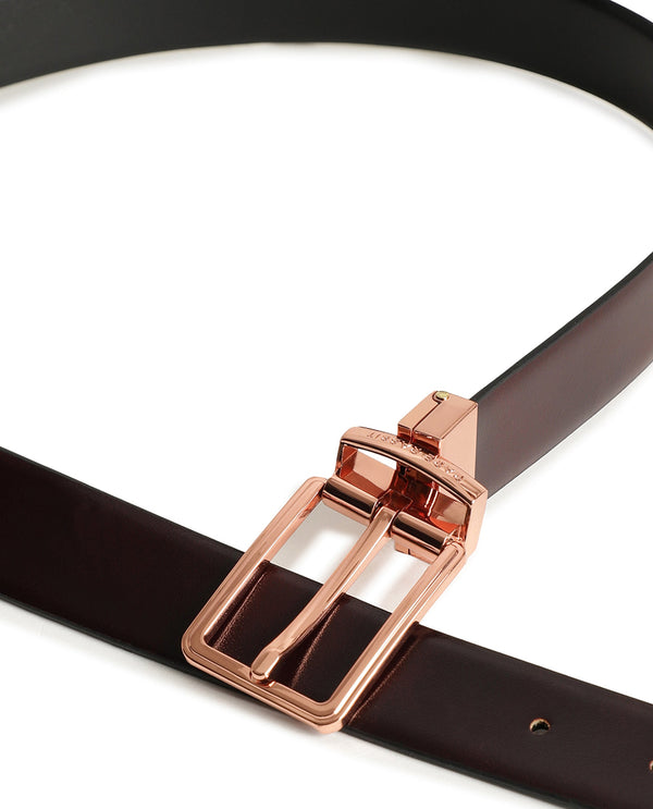 Rare Rabbit Men'S Saint Brown Belt Leather