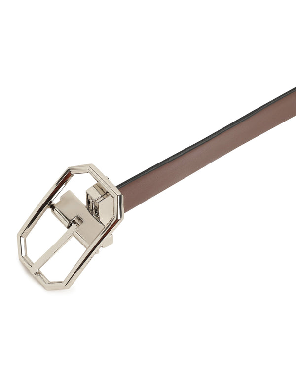 Rare Rabbit Men'S Lionor Black Belt Leather