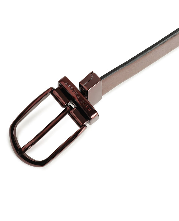 Rare Rabbit Men'S Grata Black Belt Leather