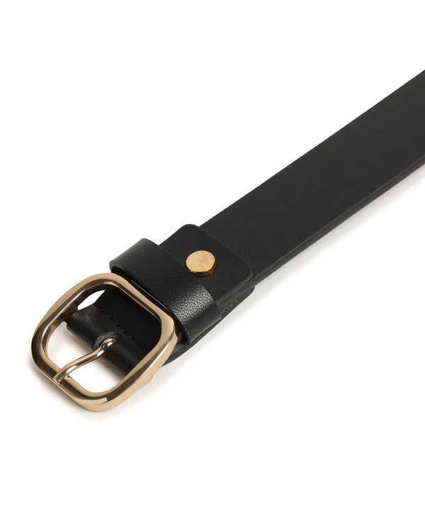Rare Rabbit Men'S Alley Black Belt Leather