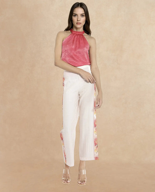 Rareism Women Ravenna Multi Tapered Fit Floral Print Ankle Length Trouser