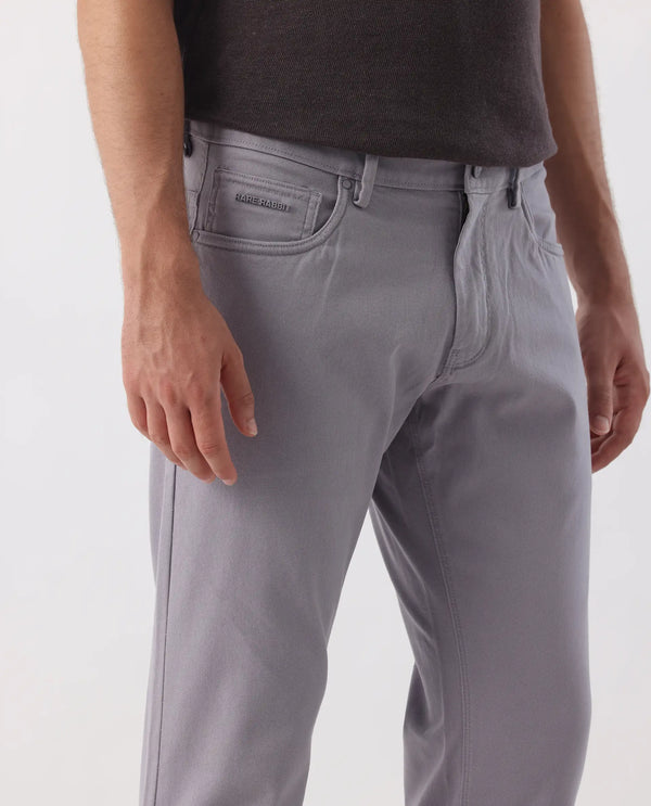 Rare Rabbit Men's Spoke - 24 Pastel Purple Linen Solid Trousers
