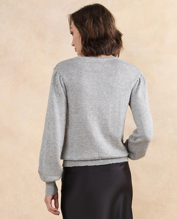 Rareism Women Adiyaman T Grey Plain Sweater