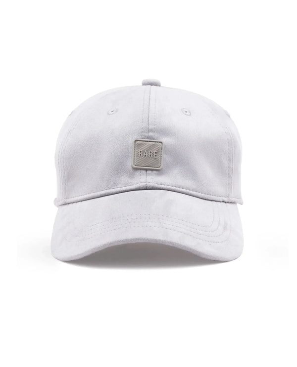 Rare Rabbit Men Albion Grey Monotone Color Silicone Badge Branding Cap