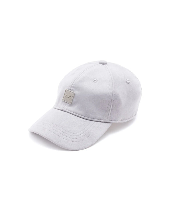 Rare Rabbit Men Albion Grey Monotone Color Silicone Badge Branding Cap
