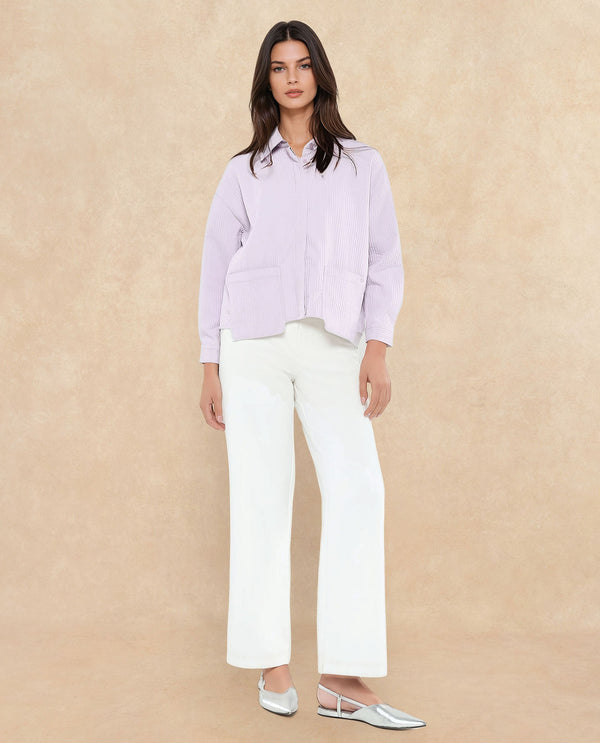 Rareism Women Albury Dusky Purple Plain Jacket