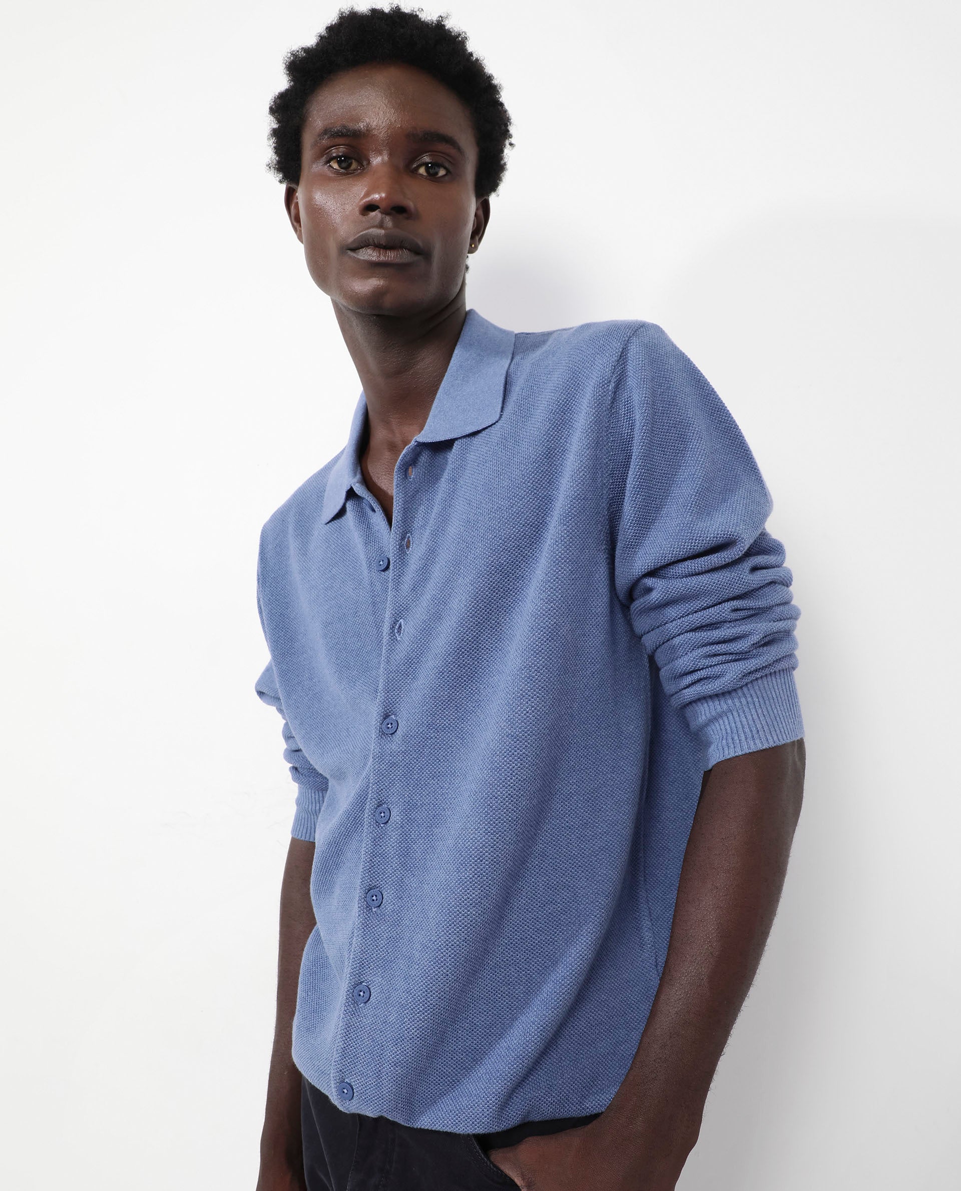 Rare Rabbit Men's Alias-N Dusky Blue Cotton Fabric Full Sleeve Regular Rare Rabbit Men's Alias-N Dusky Blue Cotton Fabric Full Sleeve Regular