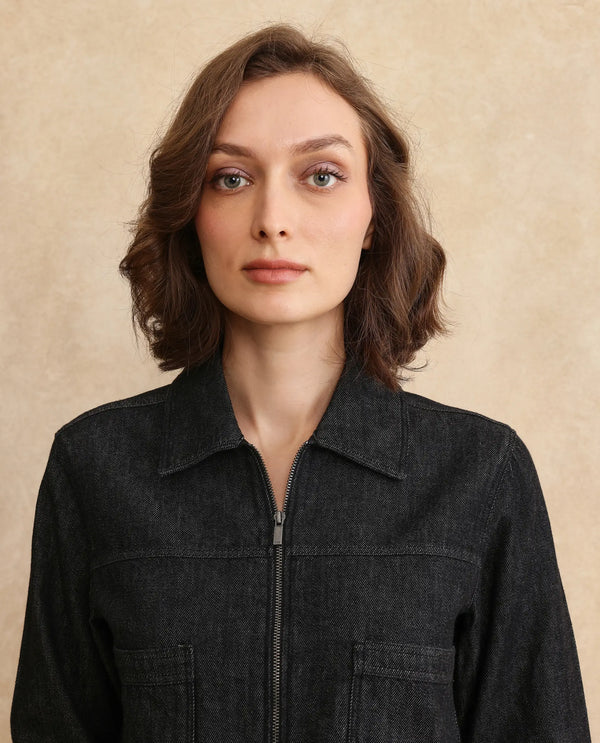 Rareism Women Allin Primary Black Full Sleeve Jacket
