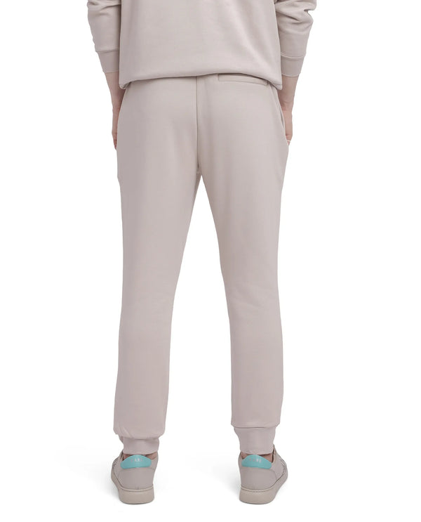 Rare Rabbit Men Ander Off White Drawstring Closure Heavyweight Premium Plain Track Pant