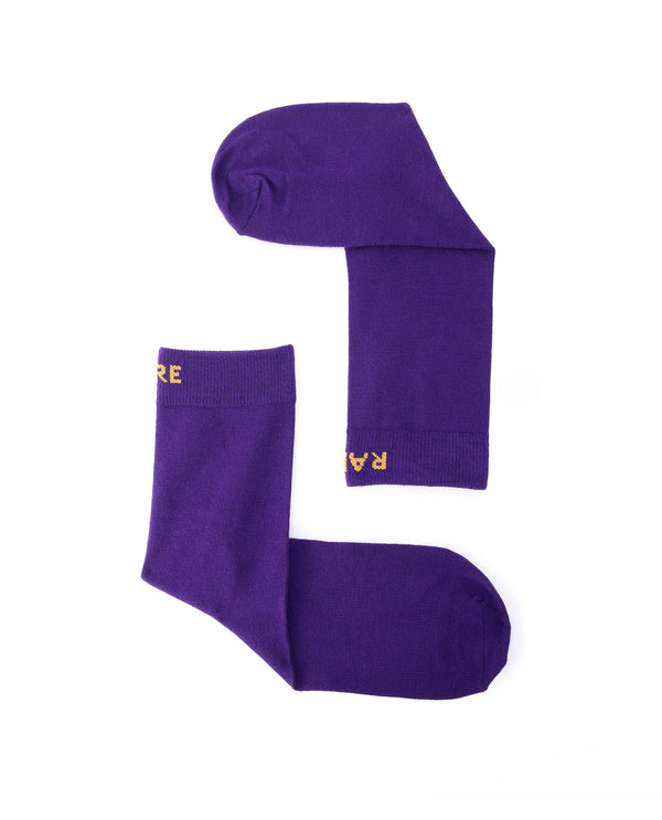 Rare Rabbit Men'S Full Socks Purple Socks