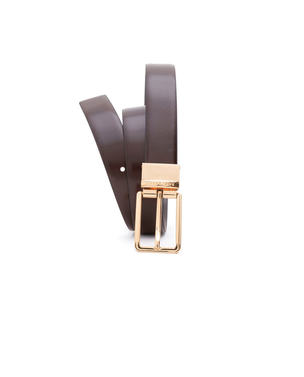 Rare Rabbit Men'S Saint Brown Belt Leather
