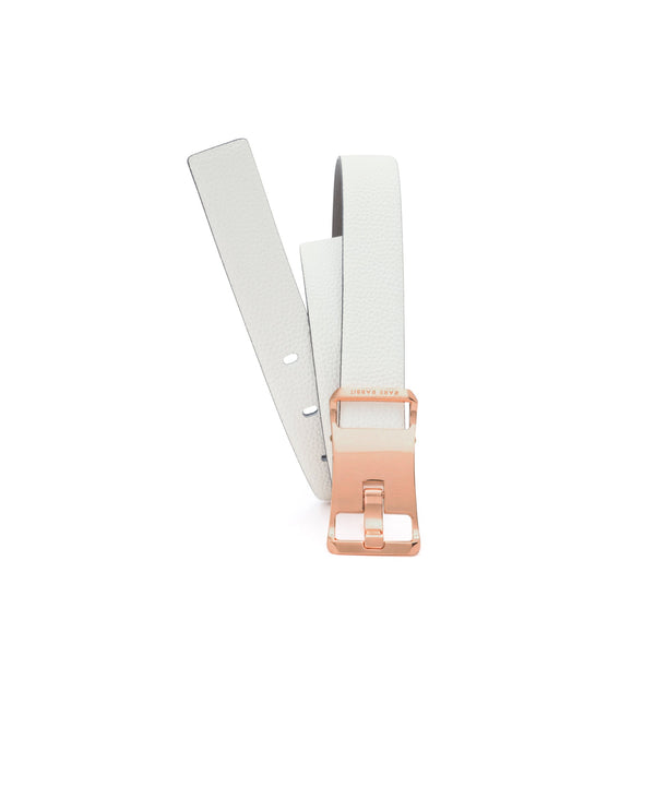 Rare Rabbit Men'S Barton White Belt Leather