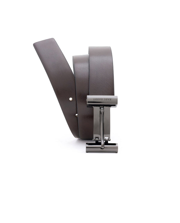 Rare Rabbit Men'S Fredy Black Belt Leather