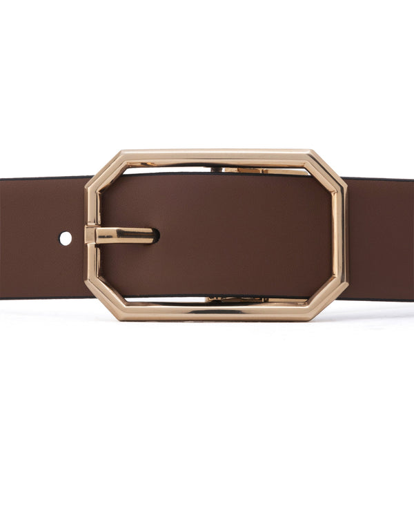 Rare Rabbit Men'S Liono Black Belt Leather