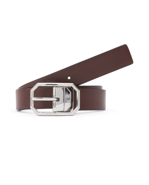 Rare Rabbit Men'S Lionor Black Belt Leather