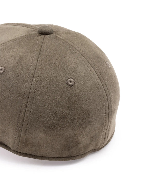 Rare Rabbit Men Bailie Olive Monotone Color Silicone Badge Branding Cap