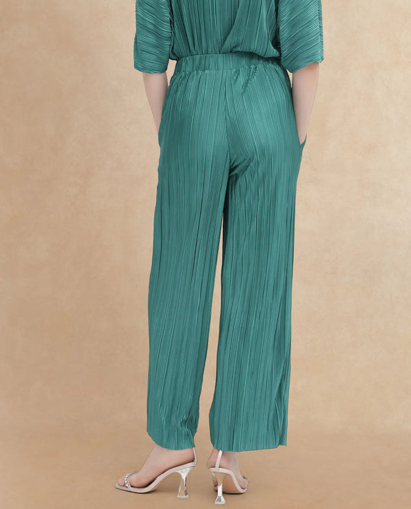 Rareism Womens Belgarde-B Petrol Trouser Polyester Dyed
