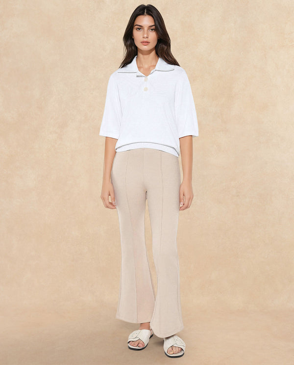 Rareism Women Bene White Relaxed Fit Plain Top