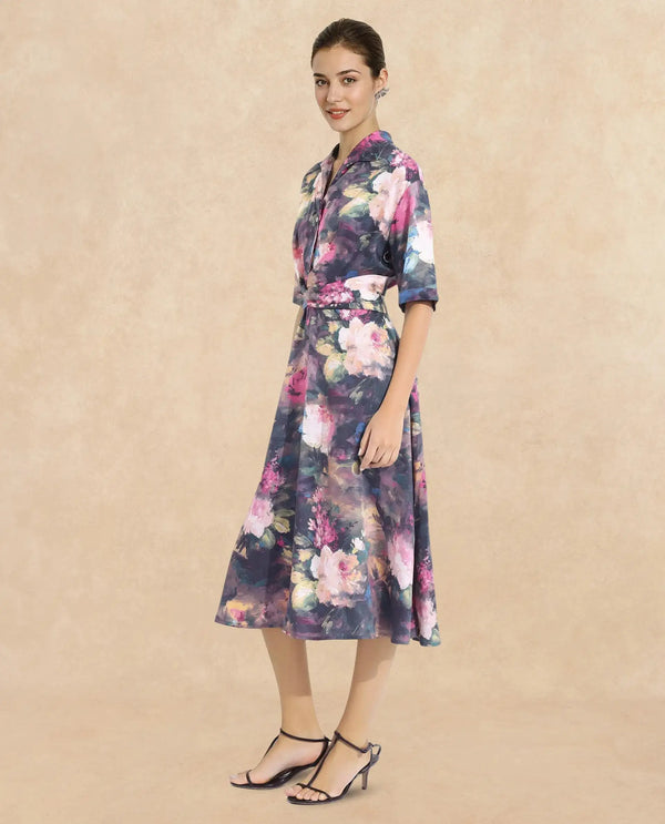 Rareism Women Buzhi Multi Printed Dress