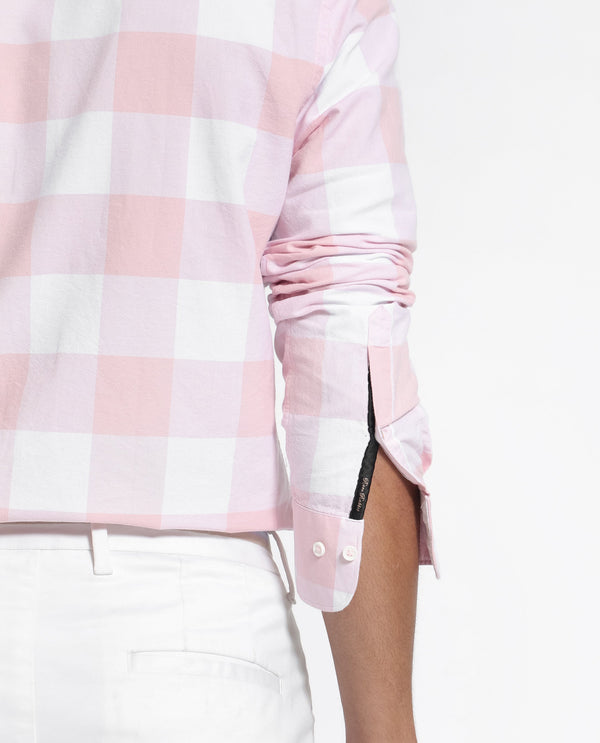 Rare Rabbit Men's Byre Light Pink Full Sleeves Checks Shirt