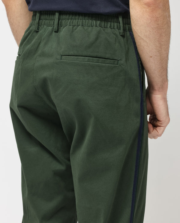 Rare Rabbit Mens Caloon Green Cotton Blend Drawstring Closure Regular Fit Solid Trouser