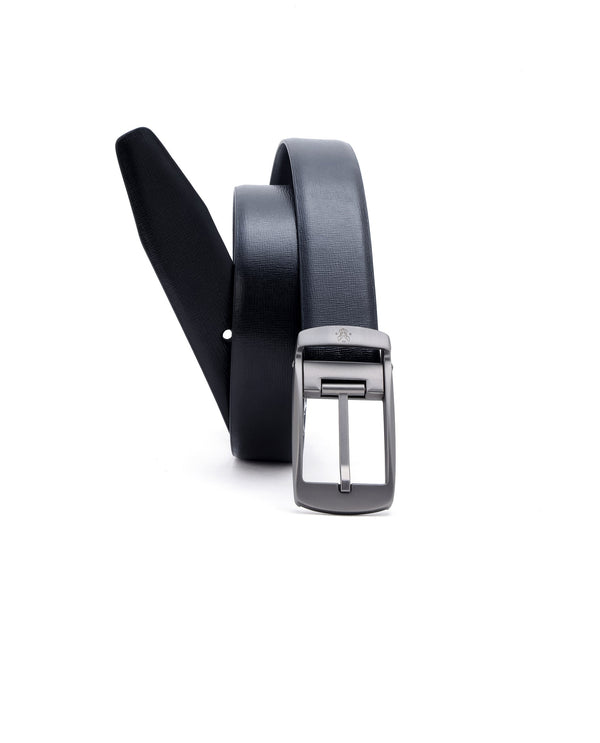 Rare Rabbit Men's Cedric Black Reversible Belt